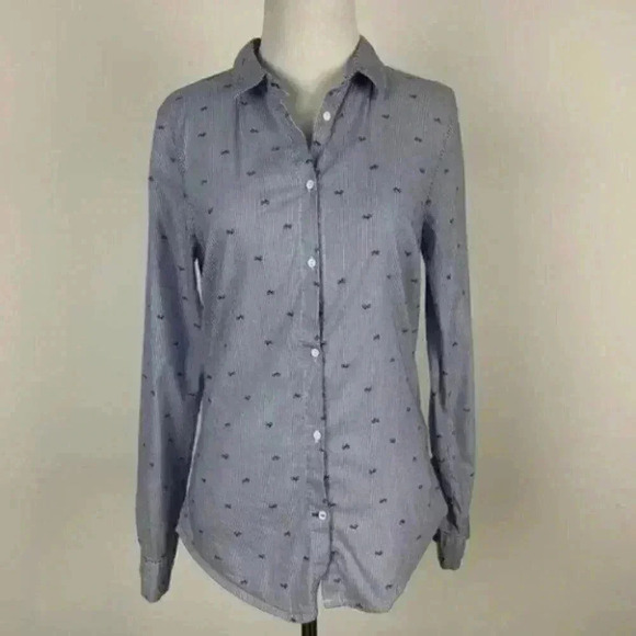 Zara Basic collection top M striped bicycle career - Picture 2 of 8